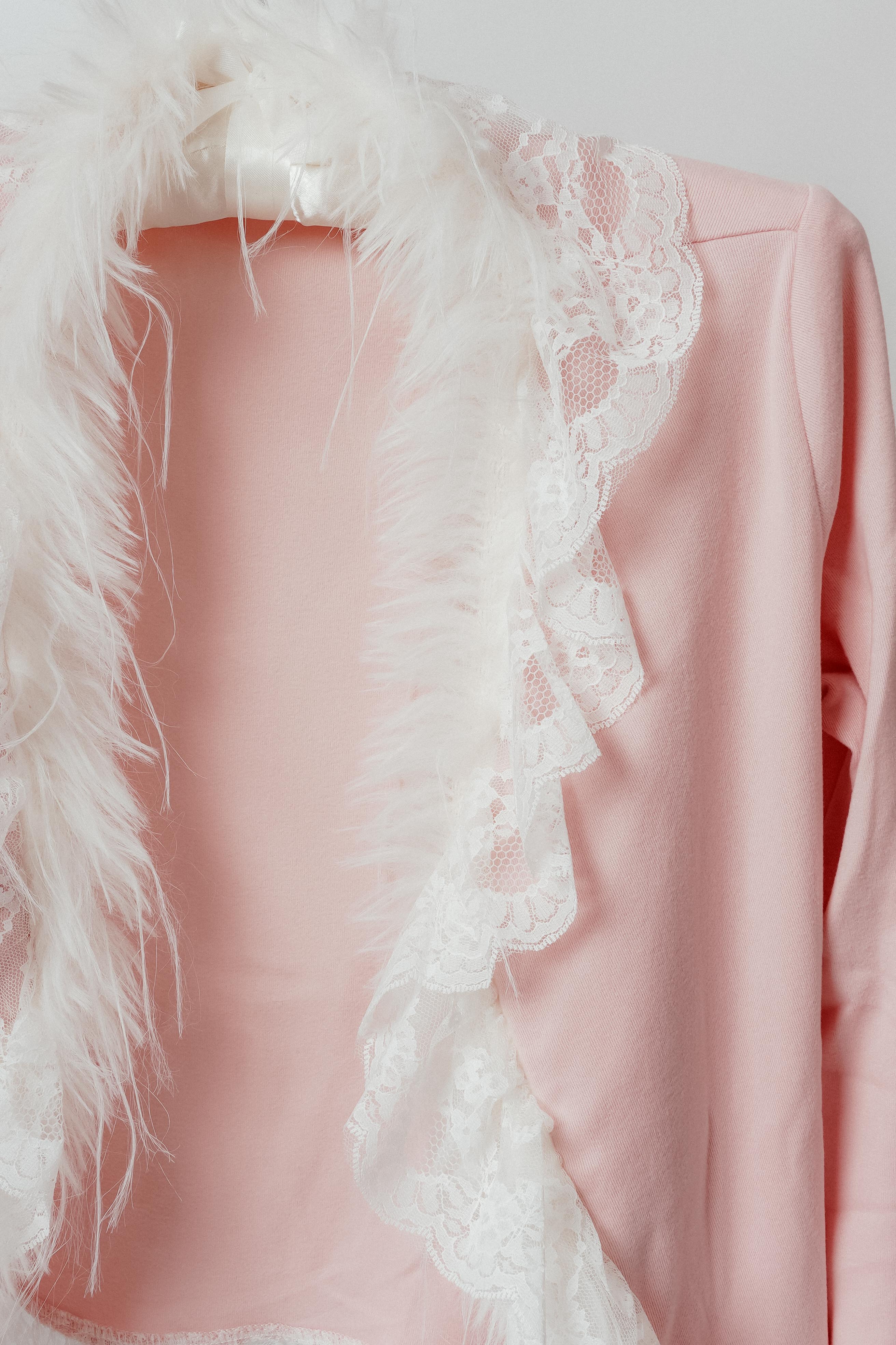 Princess Pink Pajama close up with jacket