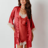 Rare Rose Pure Silk Nightdress & Robe Set image 3